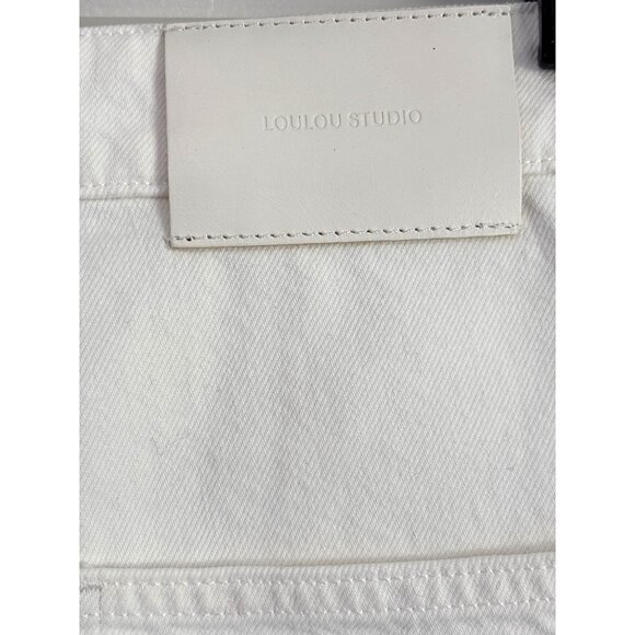 Loulou Studio Isu Shorts in Ivory 25 New Womens Bermuda Long Knee - Picture 9 of 15